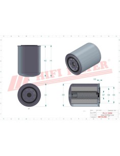 Filtru Ulei 95X130 mm OE T19044 2