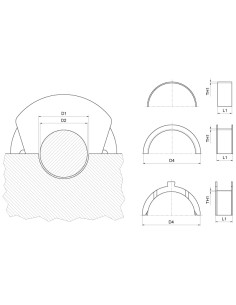 Cuzineti Palier SET STD Fiat 1909893, 4020, 4021, 674036A. Iveco 605D, 615D, 605D.015 2