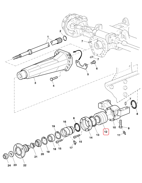 Bucsa Self-Aligning Bushing MFWD AL113294