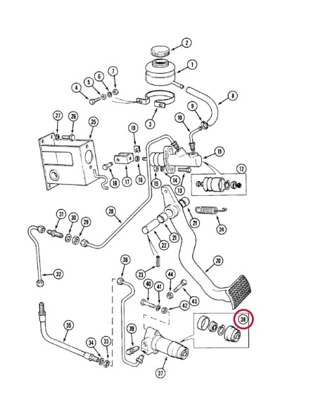 K261633, Case IH David Brown 1294, 1394, 1494, 1594, 1694,