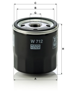 Oil Filter Mann-Filter W712 2