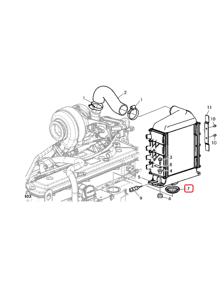 Garnitura Intercooler-Aftercooler L157267