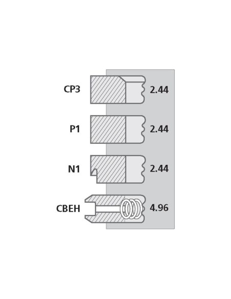 Segmenti Piston 110 - 2.5x2.5x2.5x5 mm 62031