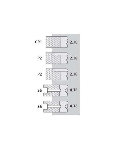 Segmenti Piston Ø 88.90 - 2.39x2.39x2.39x4.75x4.75 mm VPB4801