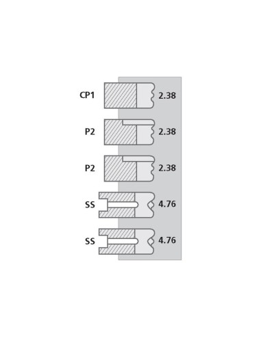 Segmenti Piston Ø 88.90 - 2.39x2.39x2.39x4.75x4.75 mm 08-245900-10