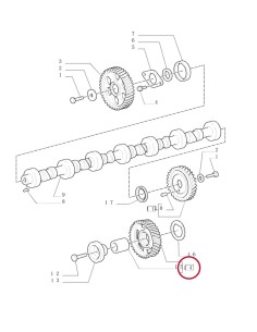 Pinion 83992735, 83992734, E9HN6A253AB, F1HZ6A253A 2