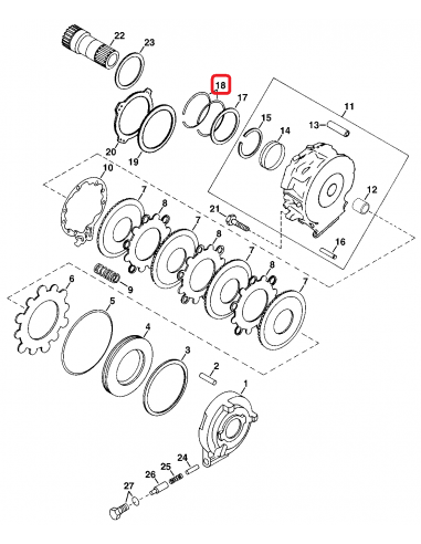 Ring, Transmission 95.25x3.14 mm John Deere R33167
