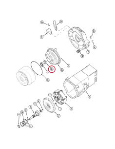 Simering 45x72x10 mm Case IH 3230551R1 2