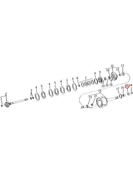 Seal, Clutch, Hi-Lo Shift 44.45x60.12x8 mm John Deere AR82795, AT27728, TA2-176823630313-FCC