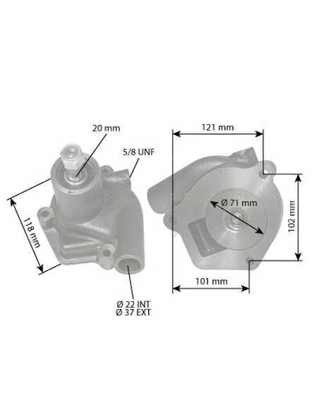 755632R2, 755632R21, Case-IH Farmall F235D, F240, F265, F267, F270, FD-128, FD-136M