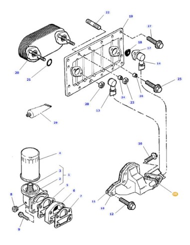 Massey Ferguson 3641287M1, 748337M1,  Perkins 3686A511,