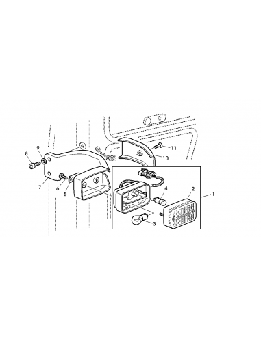 Lampa Semnalizare Stanga/Dreapta John Deere AL75642, AL79004, AL75641, AL78431, Lamborghini 280192000