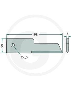 Contracutit 198x50x3 mm - Ø 6.5 mm 2