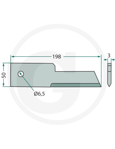Contracutit 198x50x3 mm - Ø 6.5 mm