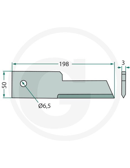 Contracutit 198x50x3 mm - Ø 6.5 mm