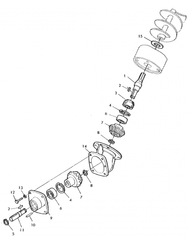Pinion Conic Grup Incarcare Ø 25x100x34 mm Z-25