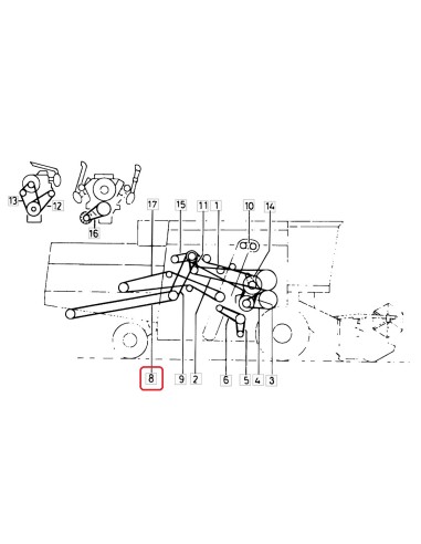 Curea Tocator 2HBx7140 mm Deutz-Fahr 01145187