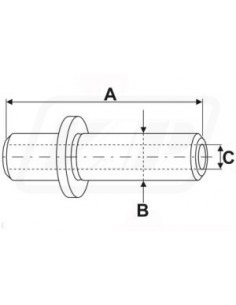 Valve Guide Ø 9.45x14.01 mm Perkins 33432532, 738094, Massey Ferguson 33432532, 738094M1, 738094V1 2