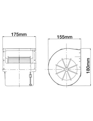 Aeroterma, Ventilator Cabina John Deere AL214942, AL110881, AL173961, AL39043, AL75105, AL80700, 0130063810
