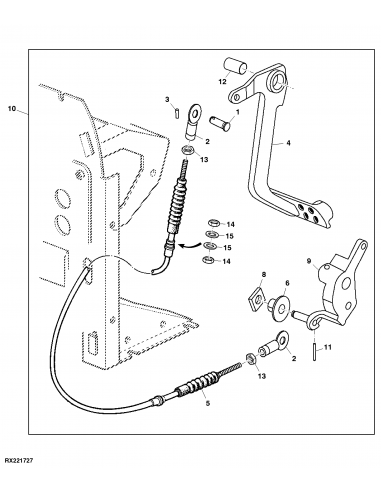 Cablu Ambreiaj  PowrQuad John Deere RE190889, RE165064