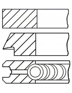 Piston Ring Set  Ø 103 - 0.51 mm 2