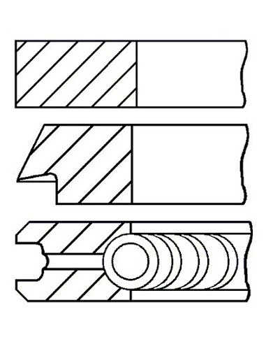 Piston Ring Set  Ø 103 - 0.51 mm