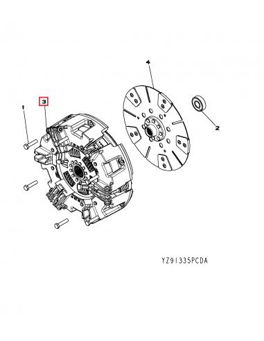Placa Presiune 310 mm John Deere YZ91592, YZ91518, L-03430-0G05-00, L034300G0500
