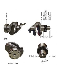 Arbore Motor John Deere 6005028696, RE504639, RE515785, RE52850, R116076, SE501657, 2