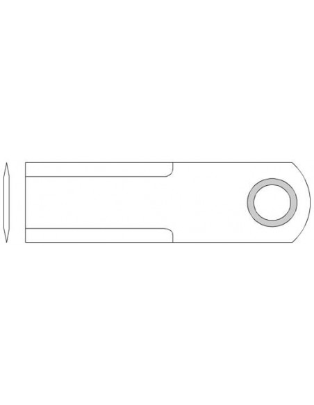 Straw Chopper Knife 173x50x4 mm Claas 736 872.0, 000736872, 000754116, 07368720, 736.872.0, 736872, 7368720, 754116