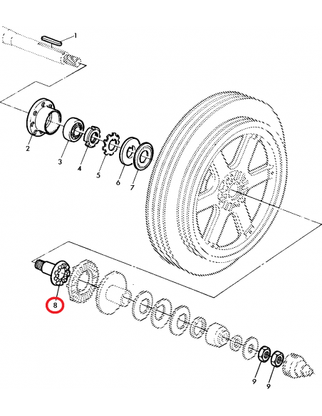 Hub John Deere Z12498