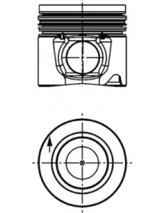 Piston With Rings Ø 104 mm STD 8094846, 504128309 2