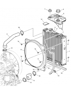 Vas Expansiune Radiator John Deere RE194954 2