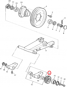 Z12489, Sprocket, Chain, Double, Z-24, John Deere 2
