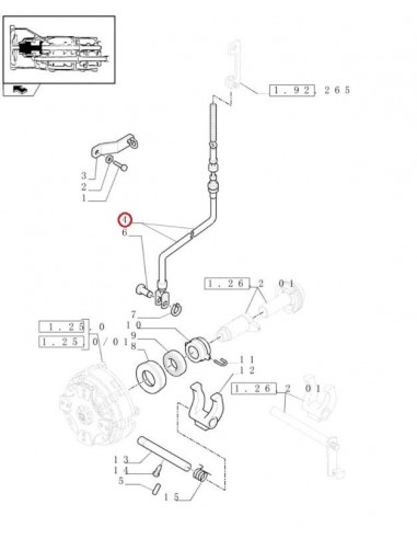 Cablu Priza Putere PTO 830 mm CNH 5190246, 84354927