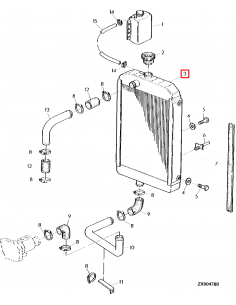 Radiator, Engine Cooling John Deere AZ46204 2