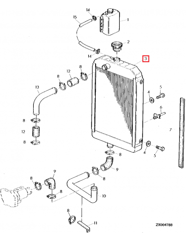 Radiator, Engine Cooling John Deere AZ46204