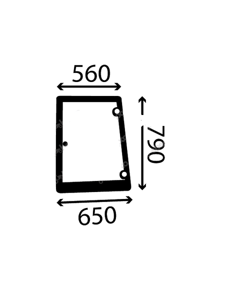 Geam Lateral Stanga New Holland E9NN9429711AA, 83995322, 82009813, 82009814, 82029321, 839953221