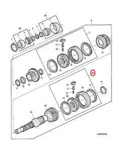 Sincron Transmisie John Deere AL41728, AL39238 2