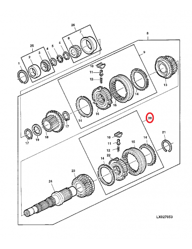 Synchronizer John Deere AL41728, AL39238