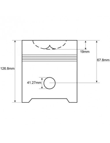 Piston 111.76 mm  STD Ford New Holland 83913727, 83906452, 3919735, 81877567, 83919735, F2NN6K100HA, D7NN6108A, D9NN6108FA
