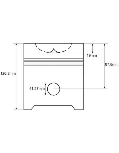 Piston 111.76 mm  STD Ford New Holland 83913727, 83906452, 3919735, 81877567, 83919735, F2NN6K100HA, D7NN6108A, D9NN6108FA