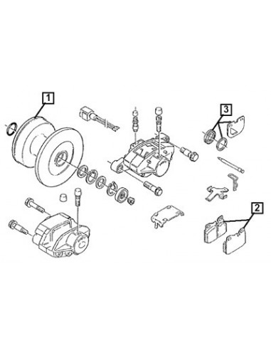 Placute Frana SET 90x15x70.5 mm Deutz-Fahr 04384833