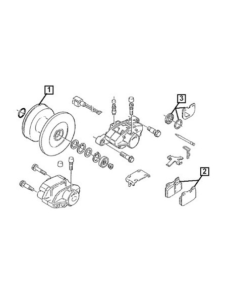 Brake Disc Pad SET X4 Deutz-Fahr 04384833