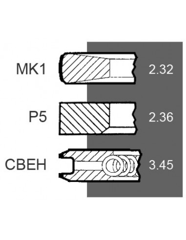 Segmenti Piston Ø 106.50 John Deere RE66271, RE521814