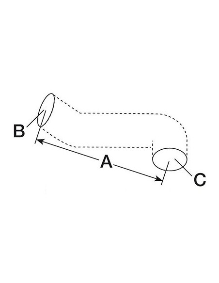 Furtun Radiator Ø 58X415 mm John Deere L111275