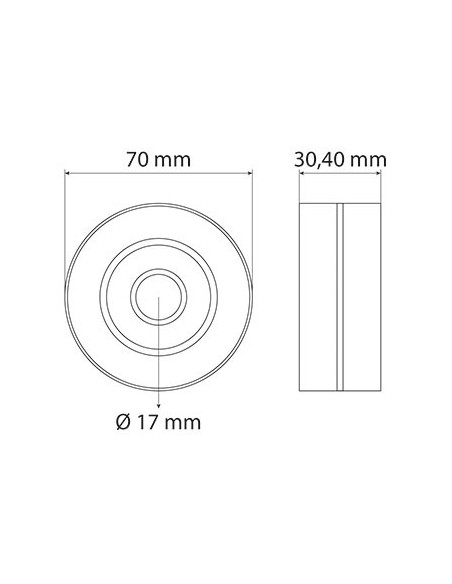 Rola Intinzatoare Ø 17x70 mm John Deere AL112293, AL113385, AL116368