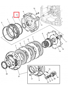 Distantier Textolit John Deere R87227 2