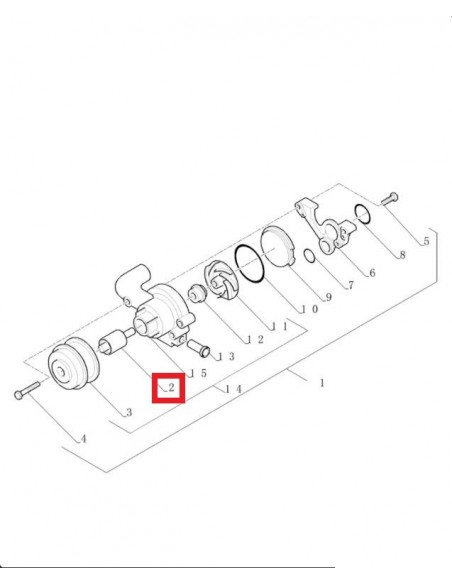 Rulment Pompa Apa 16x129 mm 81876900, 87790208, 87800488, 87800489, 87800489R, 87840217, F2NN8530AA