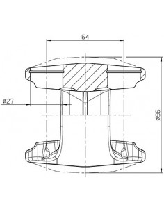 Yoke Ø 27x63 mm 1-33-742-683, 1-33-742-628, 144461A1, 144464A1, 1-33-742-732, 195213A1, 390029A1, 87760408, 87772059, 2
