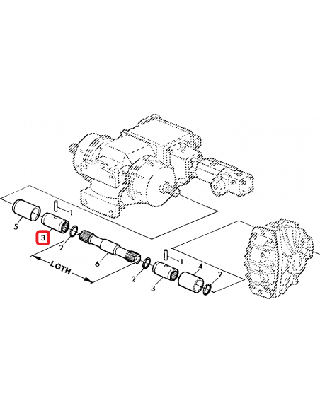 H133231, Coupling, Splined 100mm, Z-23